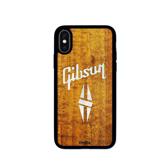 GibsonbyThalia Phone Case Gibson Pearl Diamond Logo | iPhone Case AAA Curly Koa / iPhone X/XS