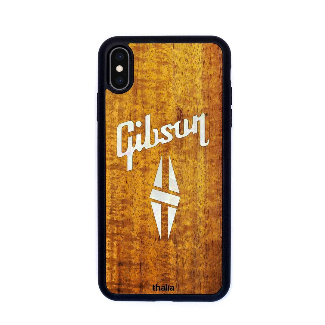 GibsonbyThalia Phone Case Gibson Pearl Diamond Logo | iPhone Case AAA Curly Koa / iPhone XS Max