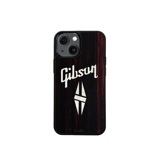 GibsonbyThalia Phone Case Gibson Pearl Diamond Logo | iPhone Case Black Ebony / iPhone 12 Mini