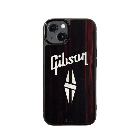 GibsonbyThalia Phone Case Gibson Pearl Diamond Logo | iPhone Case Black Ebony / iPhone 13