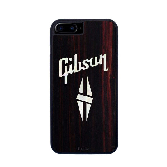 GibsonbyThalia Phone Case Gibson Pearl Diamond Logo | iPhone Case Black Ebony / iPhone 6/7/8 Plus