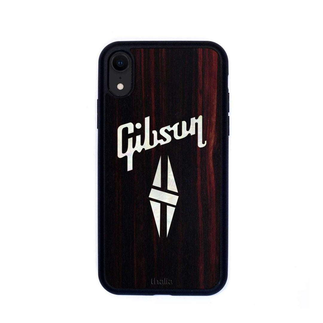 GibsonbyThalia Phone Case Gibson Pearl Diamond Logo | iPhone Case Black Ebony / iPhone XR