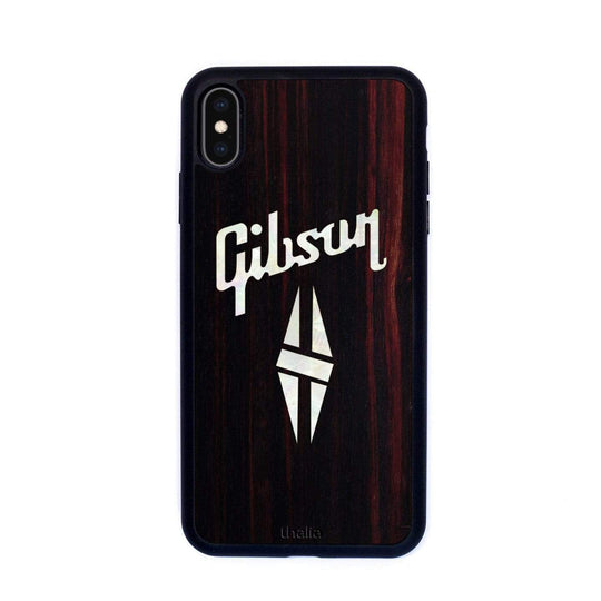 GibsonbyThalia Phone Case Gibson Pearl Diamond Logo | iPhone Case Black Ebony / iPhone XS Max