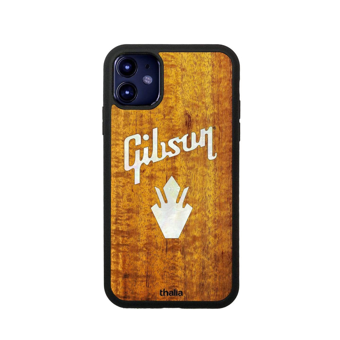 GibsonbyThalia Phone Case Gibson Pearl Holly Logo | iPhone Case AAA Curly Koa / iPhone 11