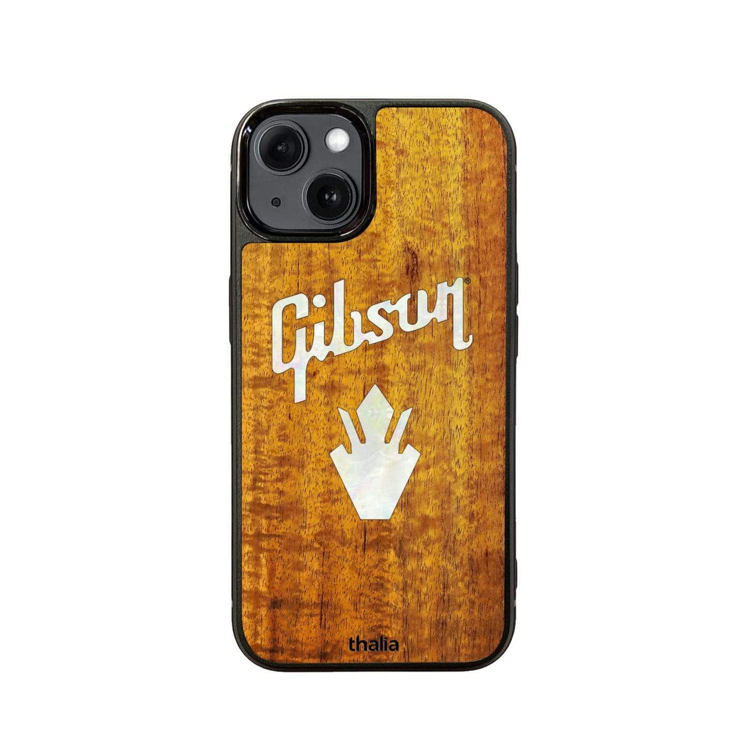 GibsonbyThalia Phone Case Gibson Pearl Holly Logo | iPhone Case AAA Curly Koa / iPhone 13