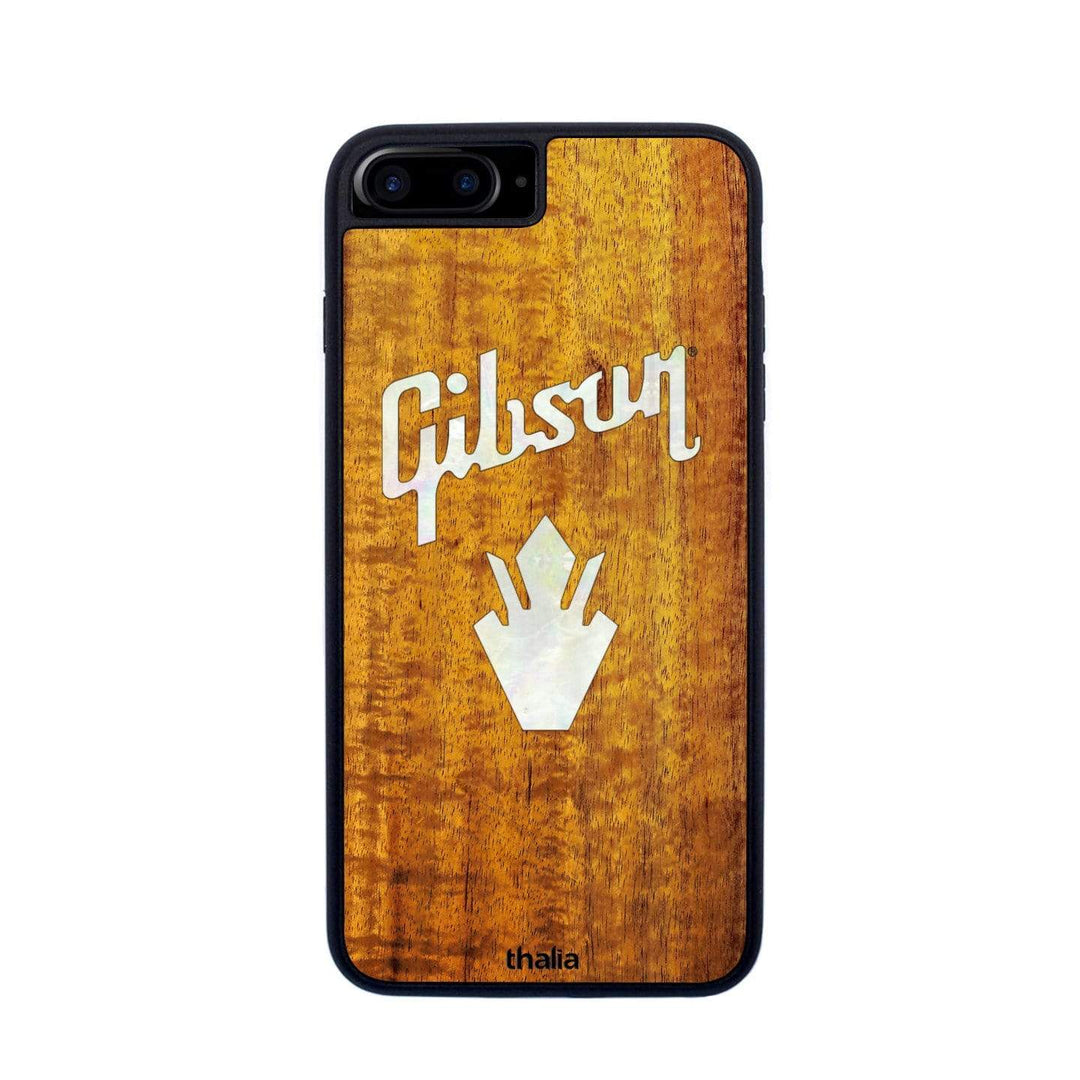 GibsonbyThalia Phone Case Gibson Pearl Holly Logo | iPhone Case AAA Curly Koa / iPhone 6/7/8 Plus