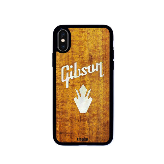 GibsonbyThalia Phone Case Gibson Pearl Holly Logo | iPhone Case AAA Curly Koa / iPhone X/XS