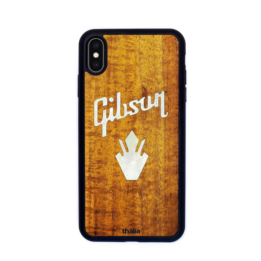 GibsonbyThalia Phone Case Gibson Pearl Holly Logo | iPhone Case AAA Curly Koa / iPhone XS Max