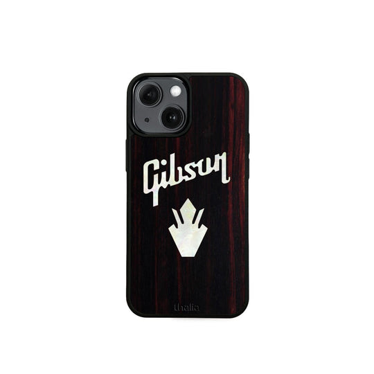 GibsonbyThalia Phone Case Gibson Pearl Holly Logo | iPhone Case Black Ebony / iPhone 13 Mini