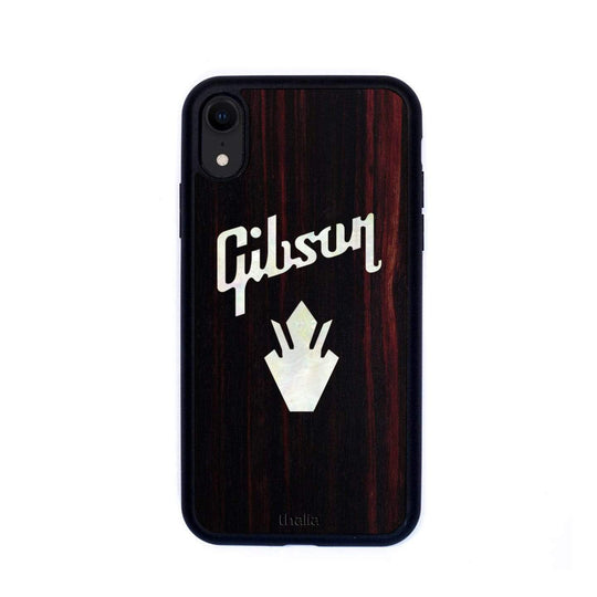 GibsonbyThalia Phone Case Gibson Pearl Holly Logo | iPhone Case Black Ebony / iPhone XR