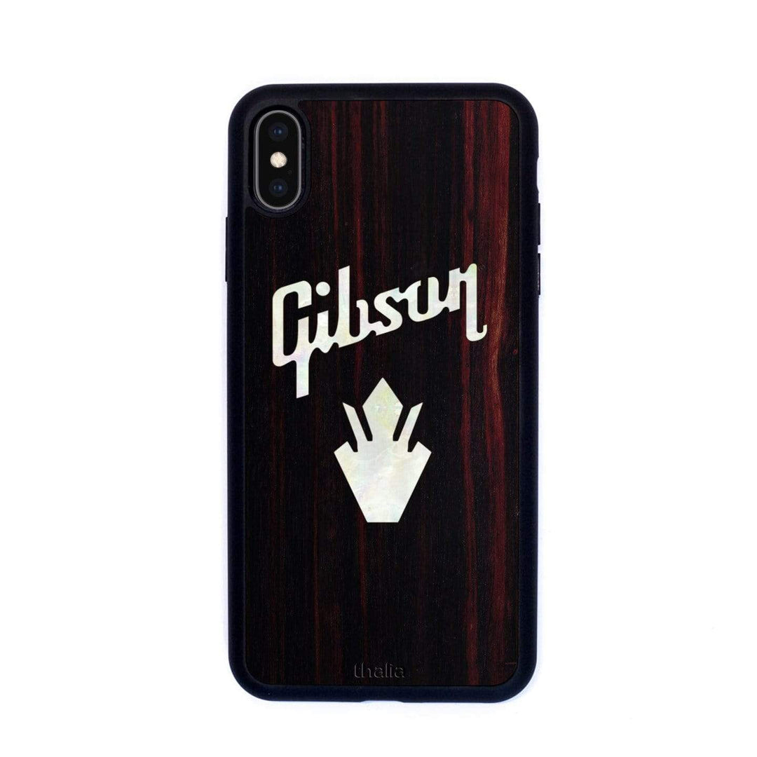 GibsonbyThalia Phone Case Gibson Pearl Holly Logo | iPhone Case Black Ebony / iPhone XS Max