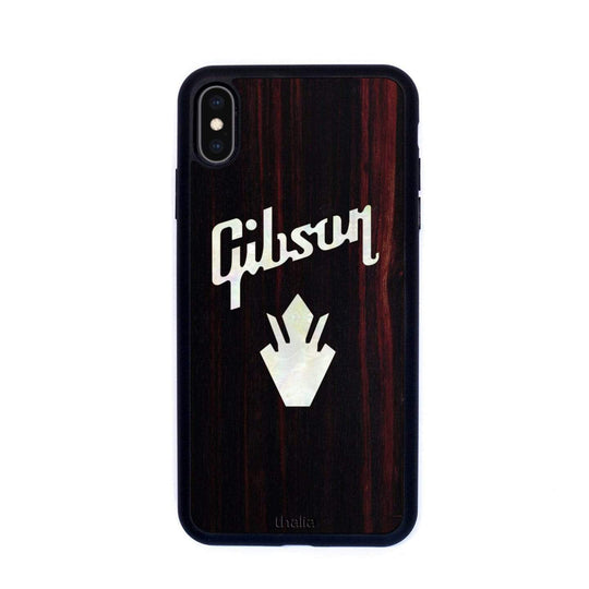 GibsonbyThalia Phone Case Gibson Pearl Holly Logo | iPhone Case Black Ebony / iPhone XS Max