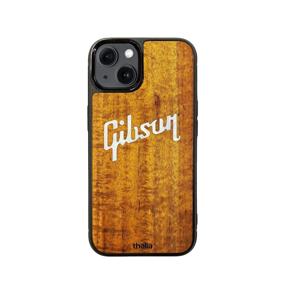 GibsonbyThalia Phone Case Gibson Pearl Logo | iPhone Case AAA Curly Koa / iPhone 13