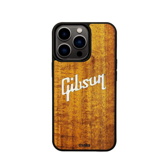 GibsonbyThalia Phone Case Gibson Pearl Logo | iPhone Case AAA Curly Koa / iPhone 13 Pro