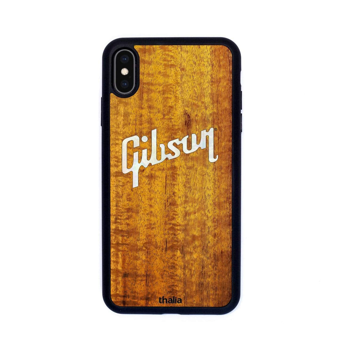 GibsonbyThalia Phone Case Gibson Pearl Logo | iPhone Case AAA Curly Koa / iPhone XS Max