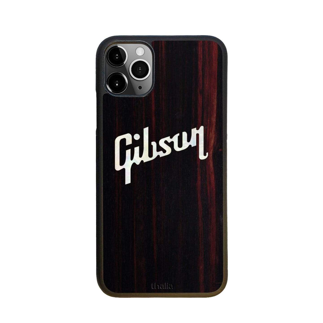 GibsonbyThalia Phone Case Gibson Pearl Logo | iPhone Case Black Ebony / iPhone 11 Pro Max