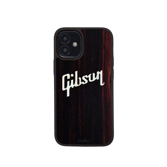 GibsonbyThalia Phone Case Gibson Pearl Logo | iPhone Case Black Ebony / iPhone 12 Mini