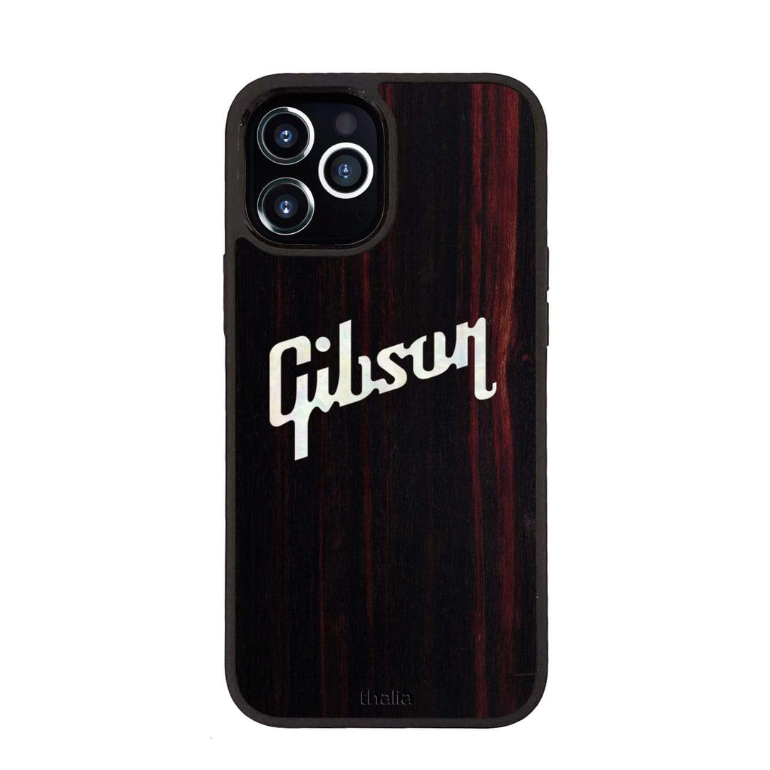 GibsonbyThalia Phone Case Gibson Pearl Logo | iPhone Case Black Ebony / iPhone 12 Pro Max