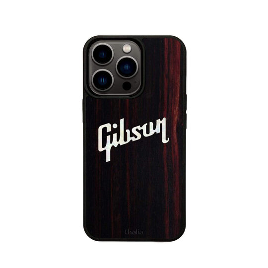 GibsonbyThalia Phone Case Gibson Pearl Logo | iPhone Case Black Ebony / iPhone 13 Pro