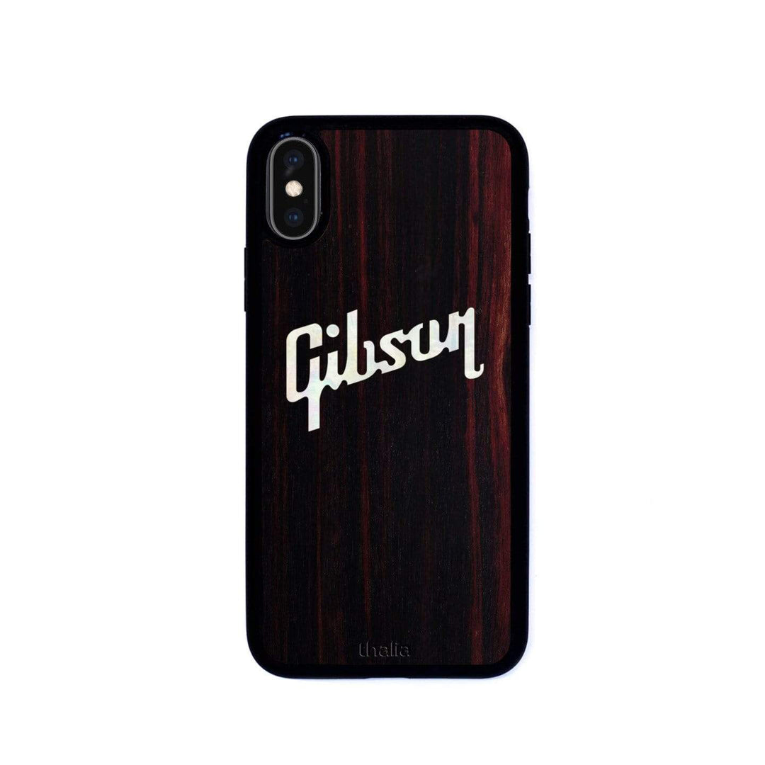 GibsonbyThalia Phone Case Gibson Pearl Logo | iPhone Case Black Ebony / iPhone X/XS