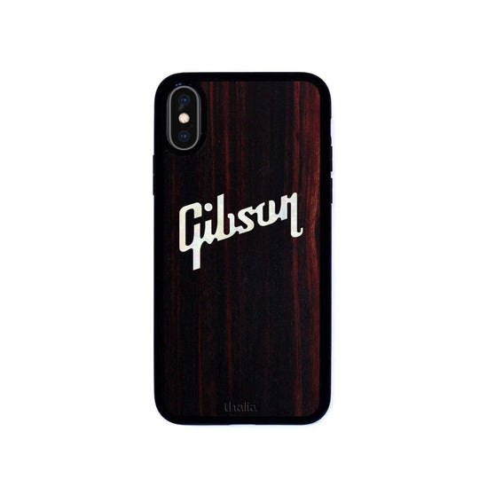 GibsonbyThalia Phone Case Gibson Pearl Logo | iPhone Case Black Ebony / iPhone X/XS