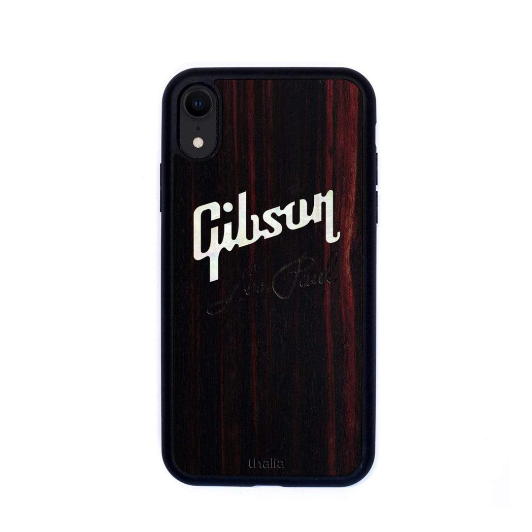 GibsonbyThalia Phone Case Gibson Pearl Logo with Les Paul Script Engraved | iPhone Case Black Ebony / iPhone XR