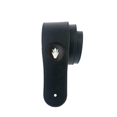 GibsonbyThalia Strap Black Ebony & Gibson Pearl Holly Inlay | Italian Leather Strap Black / Standard