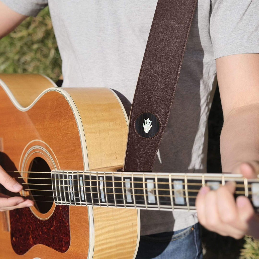 GibsonbyThalia Strap Gibson Pearl Holly Inlay | Italian Leather Strap