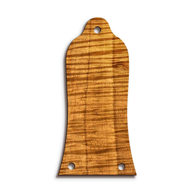 GibsonbyThalia Truss Rod Cover Custom Truss Rod Cover | Shape T10 - Fits Many Epiphone Guitars Just Wood / AAA Curly Koa