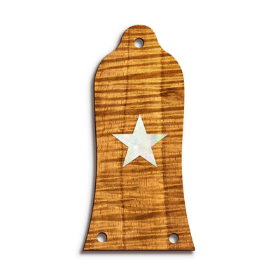 GibsonbyThalia Truss Rod Cover Custom Truss Rod Cover | Shape T10 - Fits Many Epiphone Guitars Pearl Star / AAA Curly Koa