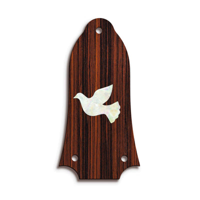GibsonbyThalia Truss Rod Cover Custom Truss Rod Cover | Shape T6 - Fits Many Epiphone Guitars Pearl Dove / Indian Rosewood