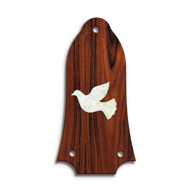 GibsonbyThalia Truss Rod Cover Custom Truss Rod Cover | Shape T6 - Fits Many Epiphone Guitars Pearl Dove / Santos Rosewood