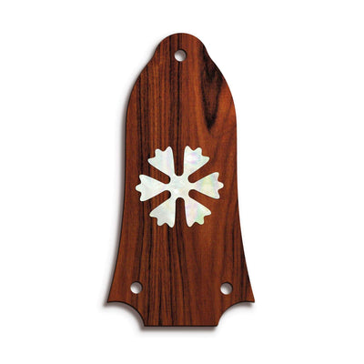 GibsonbyThalia Truss Rod Cover Custom Truss Rod Cover | Shape T6 - Fits Many Epiphone Guitars Snowflake / Santos Rosewood