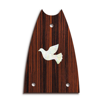 GibsonbyThalia Truss Rod Cover Custom Truss Rod Cover | Shape T7 - Fits Many Epiphone Guitars Pearl Dove / Indian Rosewood