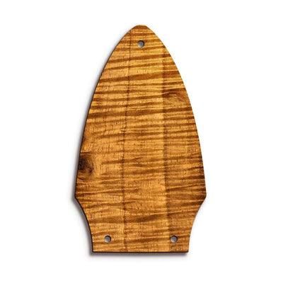 GibsonbyThalia Truss Rod Cover Custom Truss Rod Cover | Shape T8 - Fits Many Gibson Guitars Just Wood / AAA Curly Koa