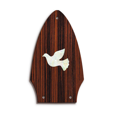 GibsonbyThalia Truss Rod Cover Custom Truss Rod Cover | Shape T8 - Fits Many Gibson Guitars Pearl Dove / Indian Rosewood