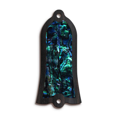 GibsonbyThalia Truss Rod Cover Gibson Truss Rod Cover | Shape T1 - Fits Gibson Guitars Blue Abalone / Black Ebony