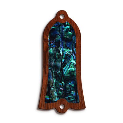 GibsonbyThalia Truss Rod Cover Gibson Truss Rod Cover | Shape T1 - Fits Gibson Guitars Blue Abalone / Indian Rosewood