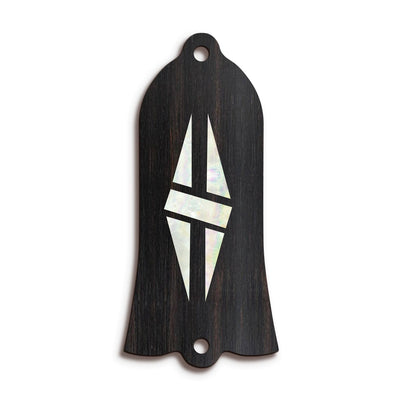 GibsonbyThalia Truss Rod Cover Gibson Truss Rod Cover | Shape T1 - Fits Gibson Guitars Split Double Diamond / Black Ebony