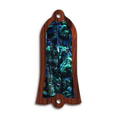 GibsonbyThalia Truss Rod Cover Gibson Truss Rod Cover | Shape T22 - Fits Gibson Guitars Blue Abalone / Santos Rosewood