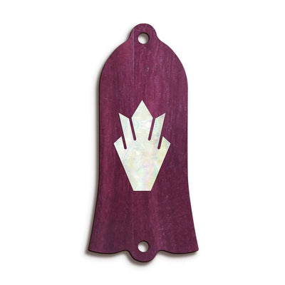 GibsonbyThalia Truss Rod Cover Gibson Truss Rod Cover (Traditional) | Shape T22 - Fits Gibson Guitars Holly / Purpleheart