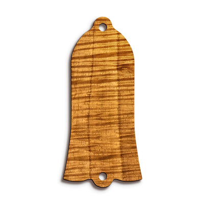 GibsonbyThalia Truss Rod Cover Gibson Truss Rod Cover (Traditional) | Shape T22 - Fits Gibson Guitars Just Wood / AAA Curly Koa