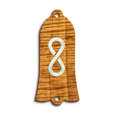 GibsonbyThalia Truss Rod Cover Gibson Truss Rod Cover (Traditional) | Shape T22 - Fits Gibson Guitars Pearl Infinity / AAA Curly Koa