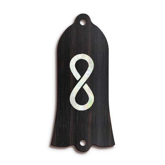 GibsonbyThalia Truss Rod Cover Gibson Truss Rod Cover (Traditional) | Shape T22 - Fits Gibson Guitars Pearl Infinity / Black Ebony