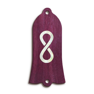GibsonbyThalia Truss Rod Cover Gibson Truss Rod Cover (Traditional) | Shape T22 - Fits Gibson Guitars Pearl Infinity / Purpleheart