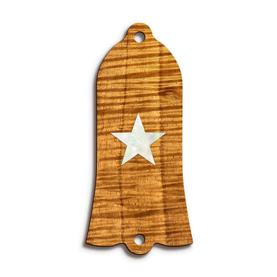GibsonbyThalia Truss Rod Cover Gibson Truss Rod Cover (Traditional) | Shape T22 - Fits Gibson Guitars Pearl Star / AAA Curly Koa
