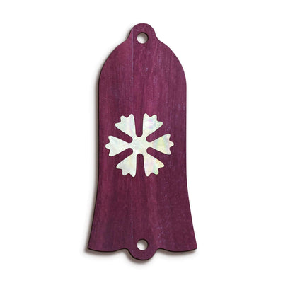 GibsonbyThalia Truss Rod Cover Gibson Truss Rod Cover (Traditional) | Shape T22 - Fits Gibson Guitars Snowflake / Purpleheart