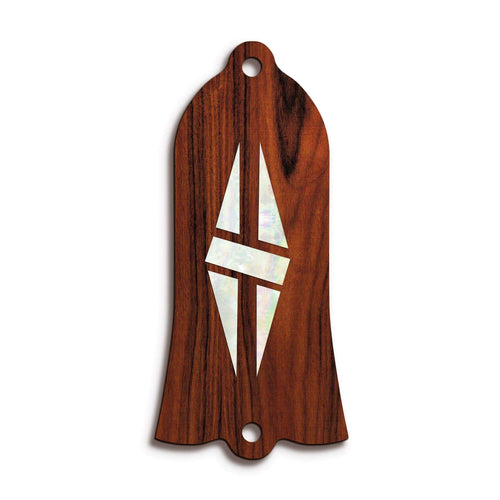 GibsonbyThalia Truss Rod Cover Gibson Truss Rod Cover (Traditional) | Shape T22 - Fits Gibson Guitars Split Double Diamond / Black Ebony