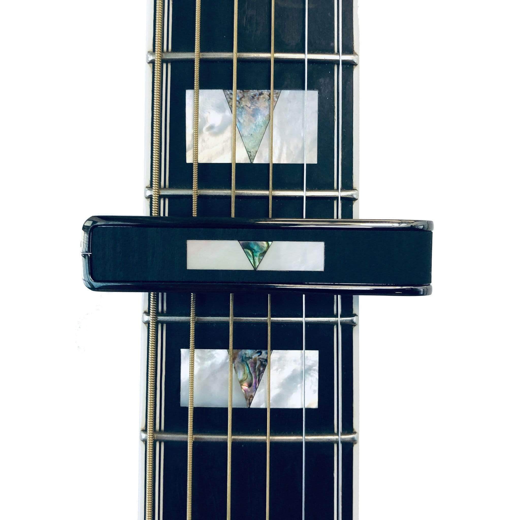 Guild V-Block Black Ebony Inked & Pearl | Capo | ThaliaCapos.com