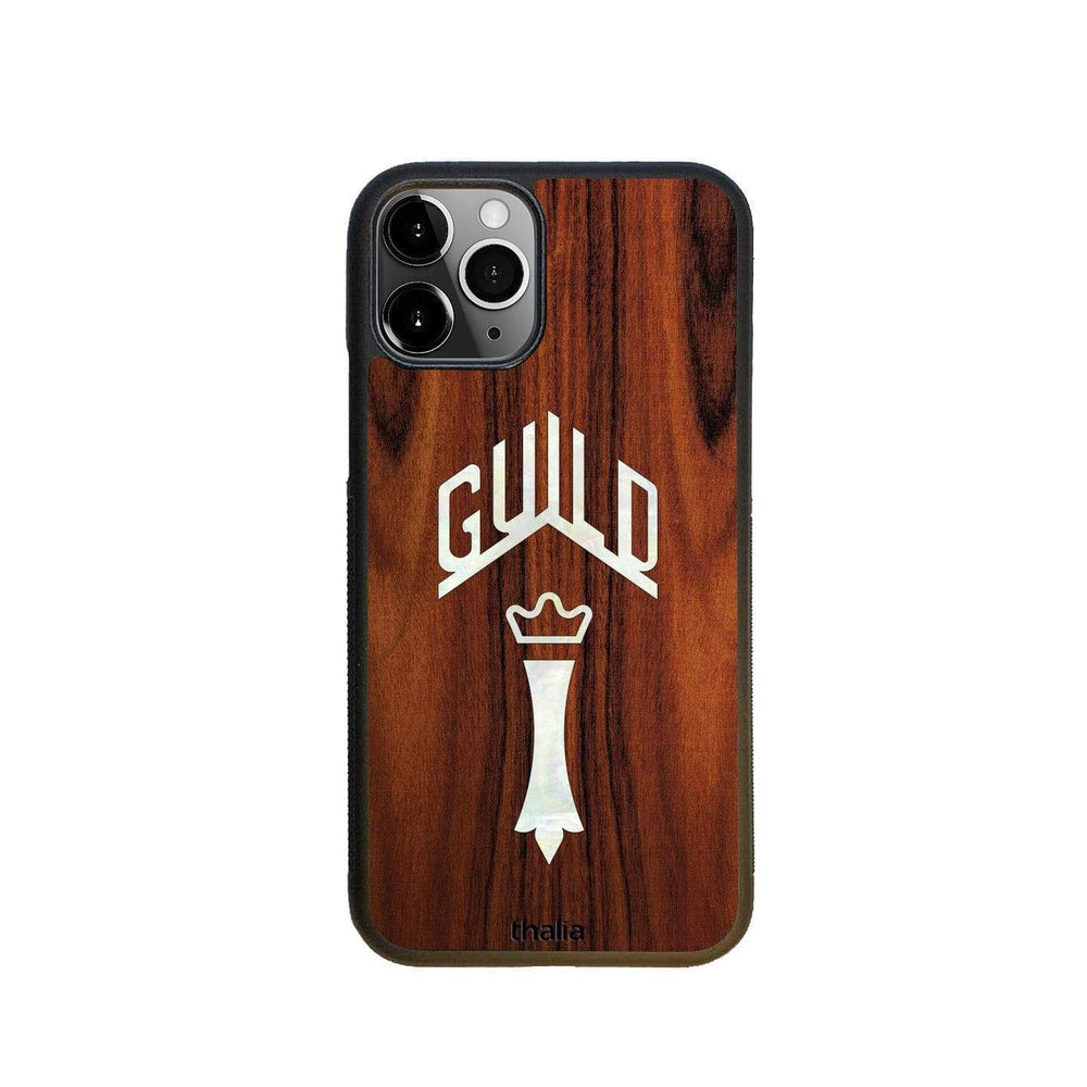 GuildbyThalia Phone Case Santos Rosewood & Guild Chesterfield Pearl Logo | Phone Case iPhone 11 Pro
